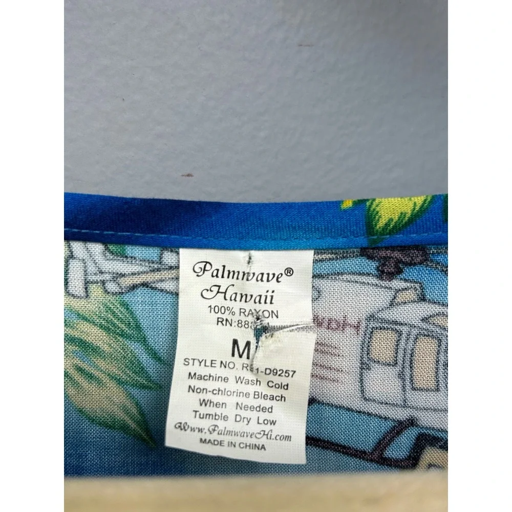 Palmwave Hawaii Womens Tank Dress Blue Hawaiian Print Sleeveless Medium - Picture 4 of 7